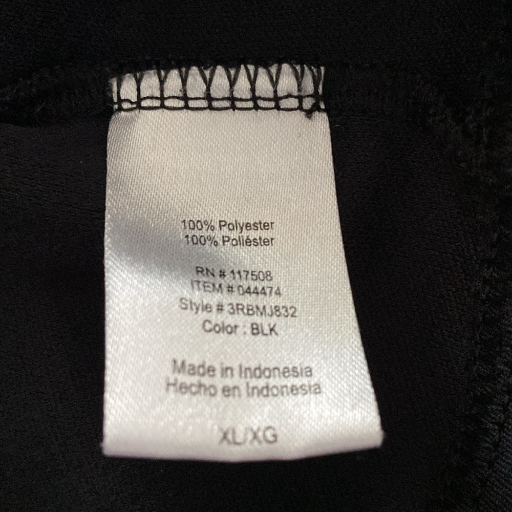 Reebok mens pullover XL black with zipper. - Picture 7 of 7